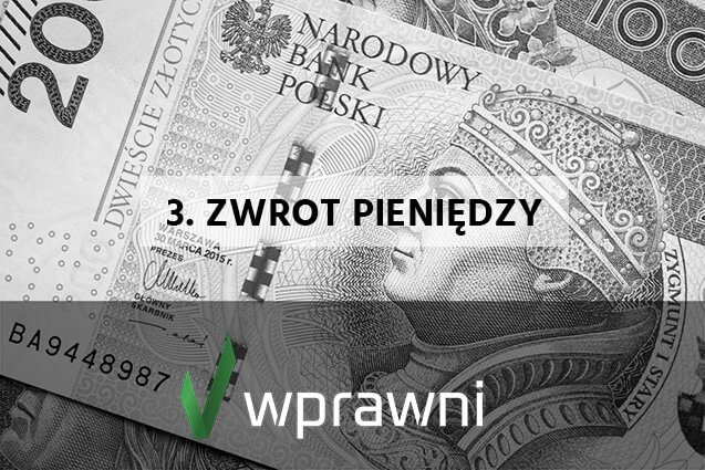 wprawni zwrot pieniędzy za usługę